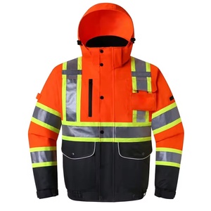 OEM 2026 Customized Type R Hard Shell Hi Vis Reflective Winter Class 3 Safety Bomber Industrial Safety <b>Jacket</b> - Product Image 1