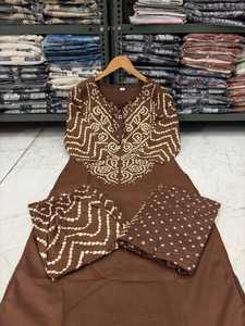 Conjunto de Kurta, Pantalón y Dupatta de Algodón para Mujer, Ropa Casual y Festiva al Mejor Precio al por Mayor - Product Image 2