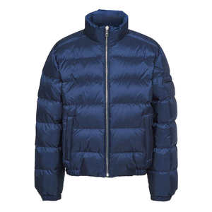Men's High Quality Solid Streetwear Zipper Puffer Jacket Warm Factory Wholesale Winter Wear Custom <b>Bubble</b> <b>Coat</b> Windproof - Product Image 1