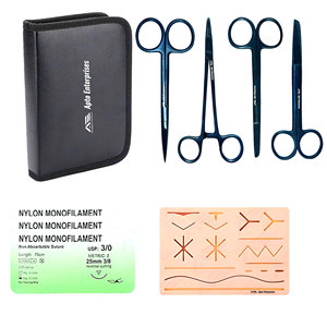 Kit de Sutura Quirúrgica, Instrumentos Médicos Quirúrgicos, Equipos Médicos para Estudiantes, Entrenamiento y Práctica Médica - Product Image 1
