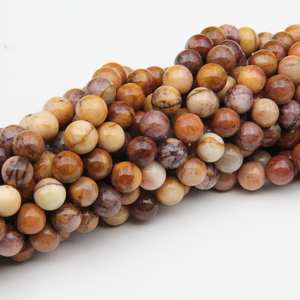 Jaspe Natural Redondo Facetado Calibrado, Piedra Preciosa Suelta Sin Tratar, Certificada, Lote al por Mayor de Cuentas para Joyería - Product Image 1