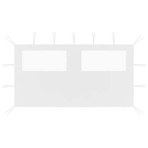 ผนังด้านข้างศาลาสีขาวขนาด 13.1'x6.6' พร้อมอุปกรณ์เต็นท์หน้าต่าง - Product Image 1
