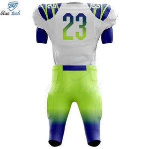 High Quality Custom American Football Uniform Set Sublimation Print Short Jersey Pants Team Wear OEM UV Protection Breathable - Product Image 4