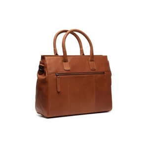 Porte-documents exécutif en cuir marron pour hommes avec fermeture à rabat, compartiment spacieux pour ordinateur portable, sac de bureau professionnel haut de gamme - Product Image 3