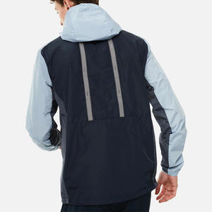 Ensemble coupe-vent décontracté personnalisé pour homme, 2 pièces, vêtements de sport, veste à capuche à séchage rapide, pantalon de jogging, tenue de course en plein air, ensemble de survêtement - Product Image 4