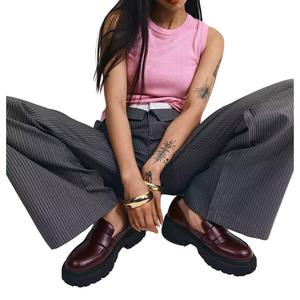 Camiseta sin mangas ajustable personalizada al por mayor, talla grande, elástica en cuatro direcciones, transpirable, para yoga y fitness, con logo frontal - Product Image 4