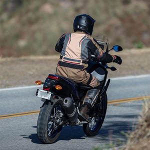 แจ็คเก็ตหนังเดนิมเคลือบคุณภาพสูงสีขาวสำหรับผู้ชาย ปรับแต่งได้ เสื้อผ้ากีฬาขี่มอเตอร์ไซค์ สไตล์ไฮสตรีท ระบายอากาศได้ดี เหมาะสำหรับฤดูหนาว - Product Image 5