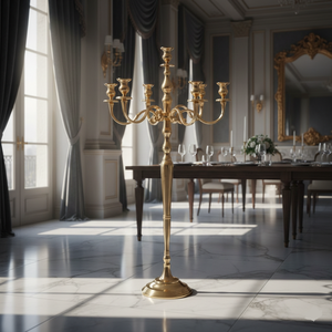 เชิงเทียนตกแต่ง 7 แขน ดีไซน์สวยงาม สำหรับงานแต่งงาน งานเลี้ยง งานประดิษฐ์ ทำมือ เป็นมิตรกับสิ่งแวดล้อม มีจำหน่าย - Product Image 3