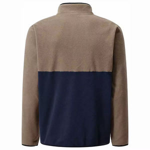 2026 New Design <b>Men's</b> Polar Fleece <b>Half</b> <b>Zip</b> <b>Jackets</b> Custom Embroidery Stand Collar Solid Pattern Winter Fleece <b>Men's</b> Sweatshirts - Product Image 3