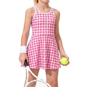 Women Sleeveless Tennis <b>Dress</b> Breathable Quick Dry Sports <b>Custom</b> Team Heat Transfer Printed Square Neck 380g Comfortable Stretch - Product Image 4