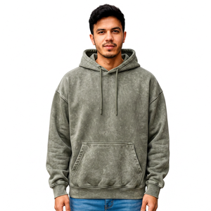 เสื้อฮู้ดดี้ผู้ชายแบบสั่งทำสำหรับร้านค้าออนไลน์ ผู้ผลิตเสื้อผ้าสตรีทแวร์ เสื้อสเวตเชิ้ตผ้าฟลีซ ขายส่ง ผู้จัดจำหน่ายเสื้อผ้าแบรนด์ส่วนตัว - Product Image 2