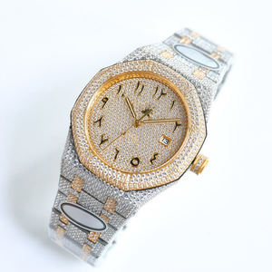 นาฬิกา Mossinate สแตนเลสสตีล VVS มอยส์ซาไนต์ นาฬิกาจักรกลเพชร ผู้ชาย ฮิปฮอป บัสดาวน์ ผ่านการทดสอบเพชร 100% - Product Image 2