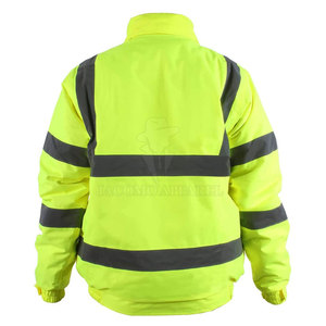 Chaqueta de seguridad de alta visibilidad para hombres, diseñada para brindar comodidad y seguridad en entornos de trabajo y exteriores. - Product Image 2