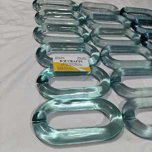 Eslabones de Cadena de Resina Personalizados para Decoración del Hogar - Tema de Amor, Tamaño Grande, Transparentes y Multicolores - Product Image 2