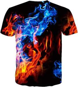 Camisetas de Sublimación para Hombre, Ofertas al por Mayor, Poliéster/Algodón, Camisetas Estampadas Personalizadas, Tops Deportivos con Gráficos, Transpirables - Product Image 5