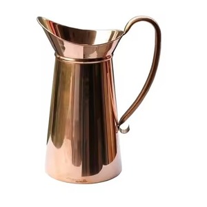Elegant Dining <b>Copper</b> Water Jug Smooth Finish Pitcher for Kitchen <b>Table</b> Beverage Serving - Product Image 3