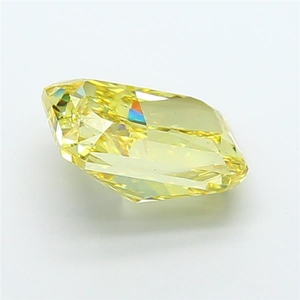 Diamant Jaune Intense Cultivé en Laboratoire, Taille Coussin Radiant Fantaisie, Certifié CVD, Pierre Précieuse Libre pour Créations de Joaillerie Fine de Luxe - Product Image 4
