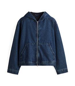 Veste à capuche zippée en jean pour homme grande taille personnalisable, de haute qualité, respirante, décontractée, pour l'hiver - Product Image 1