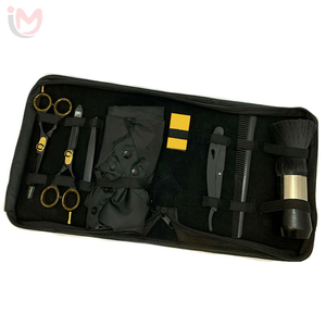 Kit de Barbier Professionnel avec Ciseaux et Lames – Kit de Salon de Beauté Noir – Ciseaux de Coiffure pour Démêlage et Coupe de Cheveux – Services OEM - Product Image 3