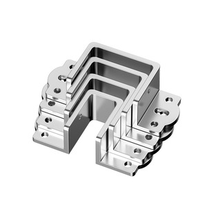 Soporte de Esquina en Forma de U de Aleación de Aluminio con Bisagra de 3mm, Hebilla de Fijación para Marco de Viga Transversal, Diseño Minimalista, Fácil Instalación - Product Image 2