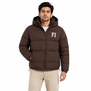 Fashion Hooded Puffer <b>Jacket</b> Quilted Insulated Winter Casual Outdoor Wear Full Zip Quilted Warm Casual Outdoor OEM Men's <b>Jackets</b> - Product Image 1