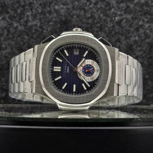 Montre mécanique automatique de luxe pour homme, style cadran bleu gaufré, acier inoxydable, étanche, montre-bracelet sport et affaires - Product Image 5