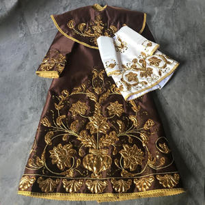 Vestido bordado a mano San Antonio De Padua con hilo de oro, diseño nuevo, hecho a medida, trajes y faldas bordadas en venta - Product Image 1