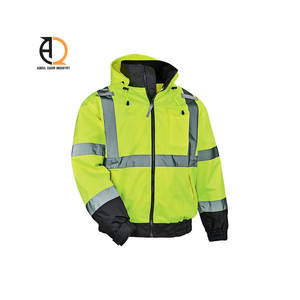 Chaqueta de Trabajo de Alta Visibilidad para Hombre, Chaqueta de Seguridad Impermeable de Invierno Personalizada con Características de Seguridad Reflectantes - Product Image 2