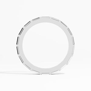 Hermosa Alianza de Matrimonio Clásica y Delgada con Moissanita, 0.95 Quilates, VVS VS, Oro de 10K, 14K, 18K, Chapado en Rodio, Certificada por Terceros - Product Image 5