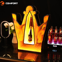 Affichage coloré mené rechargeable de présentateur de bouteille de vente chaude de boîte de nuit de partie