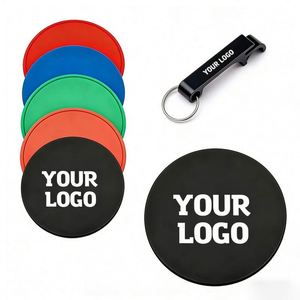 Popular Wholesale Pvc Rubber Silicone for <b>Bar</b> Restaurant Hotel Promo Business Gift Cup Mug <b>Mat</b> Logo Coaster - Product Image 1