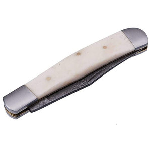 Handmade Damascus Steel Folding Knife Premium Patterned Steel Pocket Knife Outdoor <b>Camping</b> Hiking Fishing Utility <b>Tool</b> - Product Image 3