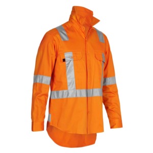 High Visibility Breathable Long Sleeve Cotton Mechanic Custom <b>Welding</b> Safety Worker <b>Shirt</b> Reflective Unisex Hi Vis Workwear - Product Image 3
