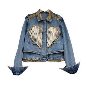 Chaqueta de Mezclilla OEM 2026, Nueva Colección, Personalizada, para Mujer, Primavera y Otoño, Estilo Holgado, Blusa Corta, a Precio Accesible - Product Image 1