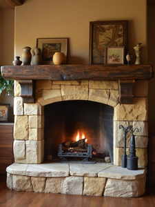 Pino macizo moderno montado en la pared moldura de corona estante de La repisa decoración de madera pintada para uso interior-para Villa apartamento sala de estar - Product Image 4