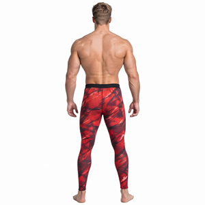 Pantalones Cortos de Yoga 2 en 1 para Hombre con Leggings Interiores, Cintura con Cordón Ajustable, Pantalones Deportivos de Secado Rápido, 100% Poliéster, Leggings para Entrenamiento - Product Image 5