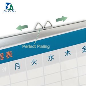 Pizarra Magnética Blanca Japonesa de Borrado en Seco con Marco de Aluminio Plateado Premium y Impresión Personalizable - Product Image 3