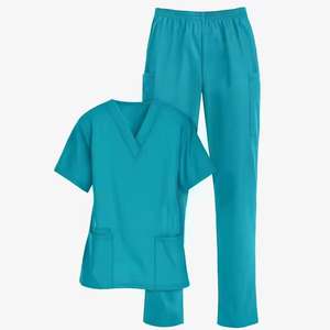 Ensemble d'uniformes d'hôpital unisexe légers, conçus sur mesure, blouses d'infirmière avec poches, en tissu jersey élégant, haute visibilité pour la détection des aiguilles - Product Image 6