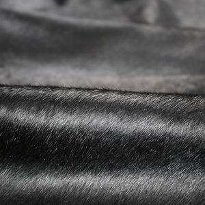 Pakistani Manufacture Wholesale Real Solid Black Leather Cowhide Skin with Hair on - Product Image 2