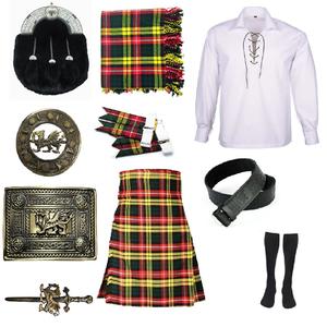 ONSTYLE SPORTS Vente en gros de kilt en acrylique uni pour hommes, tenues de mariage, 10 pièces, 6 yards, 16OZ, meilleur ensemble de kilt - Product Image 6