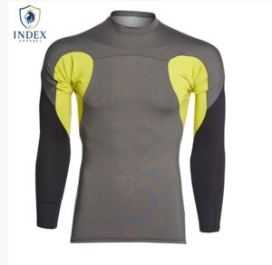 Camiseta Deportiva de Manga Larga para Hombre, Cuello Redondo, Secado Rápido, Corte Ajustado, Tejido de Poliéster con Estampado, Marca Index Apparel - Product Image 1
