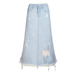 New Style Women's Skirt Women's High-waisted Denim Skirt A-line Skirt - Product Image 4