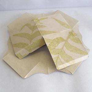 Caja Plegable de Papel de Cáñamo 100% Reciclado, Libre de Ácido, con Impresión de Hojas Naturales en Toda la Superficie, Personalizable al por Mayor - Product Image 3