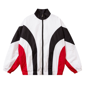 Blouson Bomber Homme Personnalisé, Survêtement Imperméable et Coupe-Vent Respirant avec Col Montant, Patchwork Tissé, Idéal Hiver et Extérieur, Style Décontracté - Product Image 3