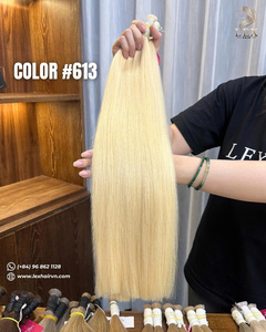 ผมแท้เวียดนาม LEX HAIR สี 613 สีดำธรรมชาติ ผมดิบ 100% แบบเส้นต่อผม - Product Image 1