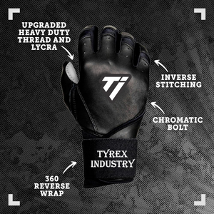 Gants de frappe de baseball de haute qualité, design en cuir souple inspiré de Bruce Bolt, pour un contrôle maximal du bâton. - Product Image 3