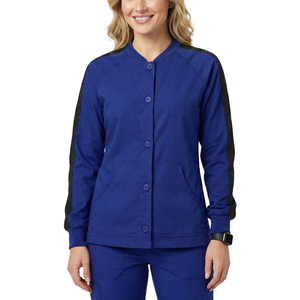 Chaqueta de Enfermera de Alta Calidad con Cierre de Broches, Abrigo Térmico, Uniforme Médico para Mujer, Logotipo Personalizado, Precio al por Mayor - Product Image 1