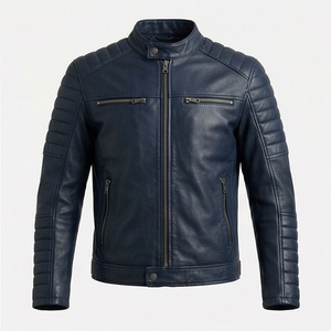 Chaqueta de Motociclista de Cuero Genuino para Hombre de la Mejor Calidad, Nueva Colección de Invierno, Chaquetas de Motocicleta con Protecciones Desmontables Personalizadas - Product Image 1