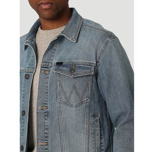 Oversized sherpa men denim <b>jacket</b> thick fleece lined blue jean winter outerwear button front <b>trucker</b> style casual - Product Image 5