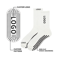 Chaussettes de yoga en coton respirantes à logo personnalisé pour femmes, avec compression à la cheville, antidérapantes, motif cœur tricoté, idéales pour le barre et le Pilates au printemps